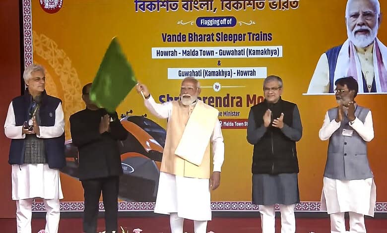 PM flags off India’s first Vande Bharat sleeper train from Bengal's Malda
