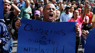 Protest after Venezuelan Prez Maduro captured by US
