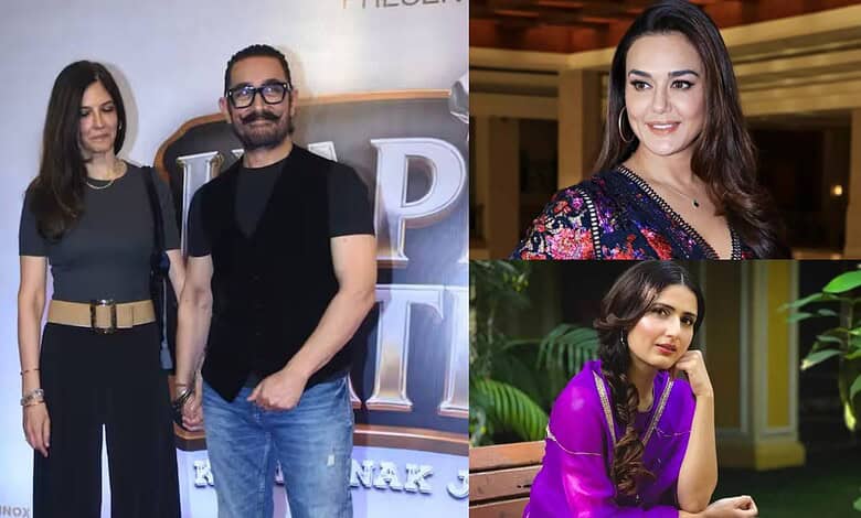 Aamir Khan, Gauri Spratt, Preity Zinta and Fatima Sana Shaikh