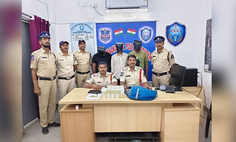 Gudimalkapur Police arrests three with counterfeit currency in Hyderabad