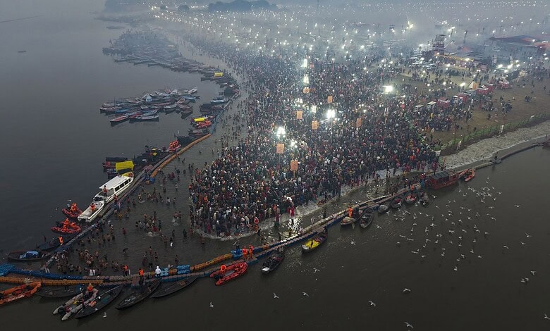 Magh Mela festival, at Sangam, in Prayagraj (PTI)