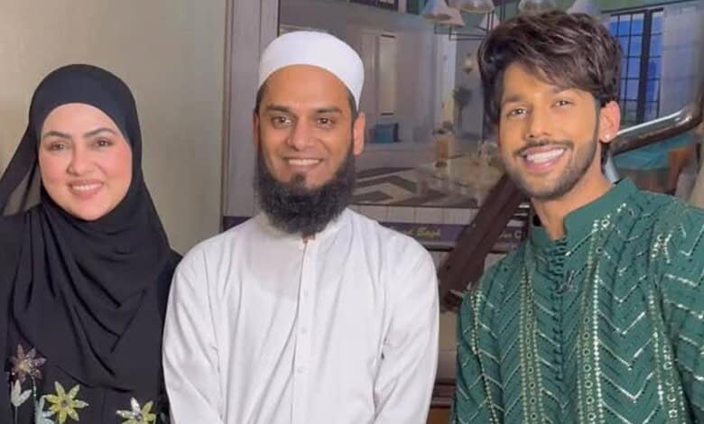Sana Khan, Mufti Anas and Baseer Ali
