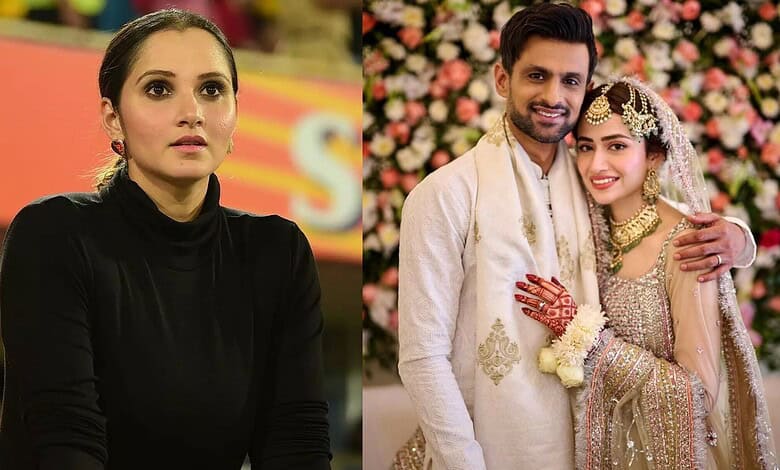 Sania Mirza, Shoaib Malik and Sana Javed