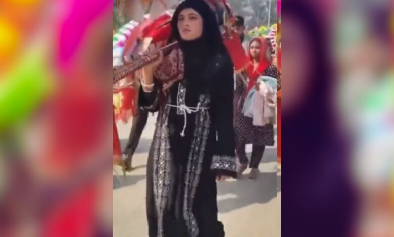 Burqa-clad woman undertakes Kanwar Yatra in Sambhal