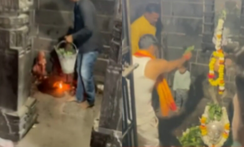 Cow urine sprinkled inside temple after Muslim MLA visit in Maharashtra