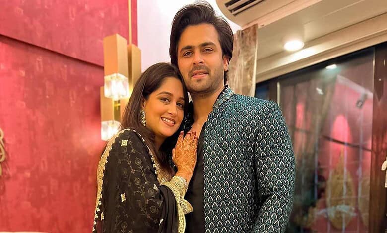 Dipika Kakar and Shoaib Ibrahim smiling at a festive event, celebrating health and happiness.