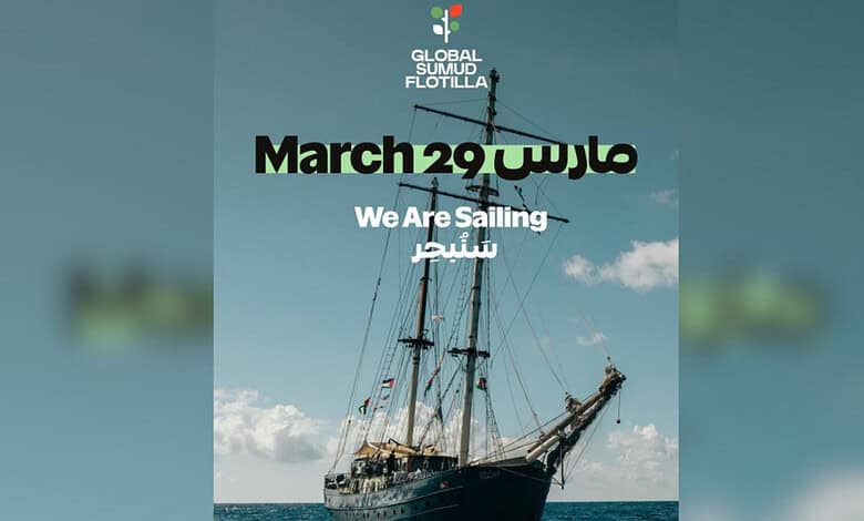 Global Sumud Flotilla plans to set sail again on March 29