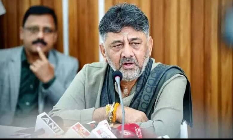D K Shivakumar addressing media on leadership and hope in politics.