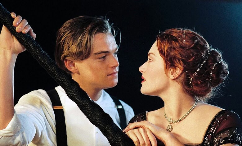 Scene from Titanic showing Jack and Rose during the ship's iconic moment in Hyderabad.