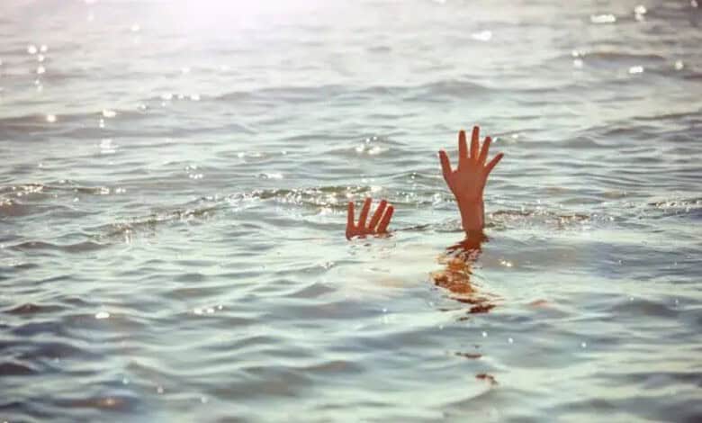 Representational image of a drowning person