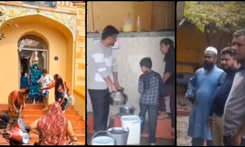 During a water shortage crisis, a local mosque in Gujarat's Ahmedabad city opened its door for all locals, irrespective of religion
