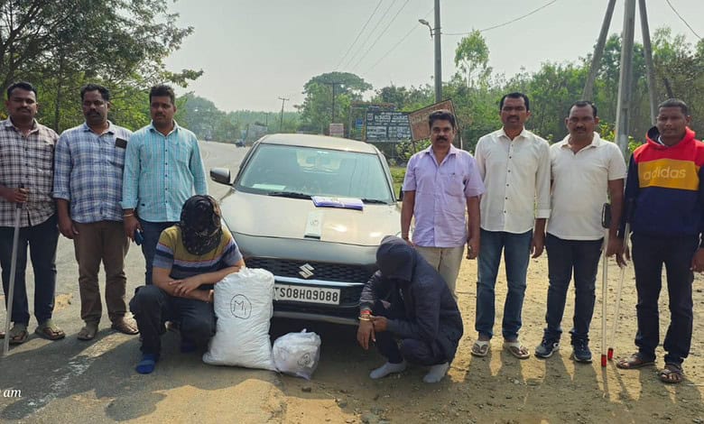Raghu Vishnoi and Shekhar Ram were arrested by excise department in Bhadrachalam