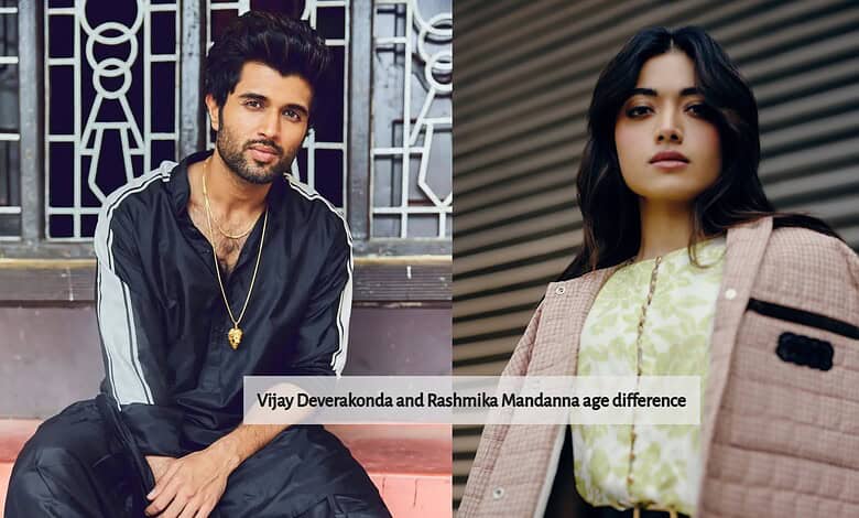 Vijay Deverakonda and Rashmika Mandanna age difference, popular Indian actors, young celebrities, age gap.