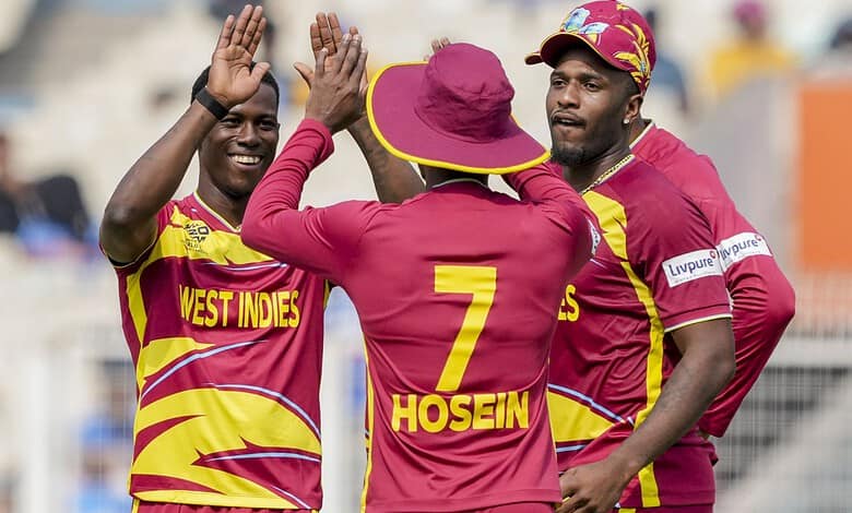 West Indies beat Italy by 42 runs to enter Super 8s as group toppers