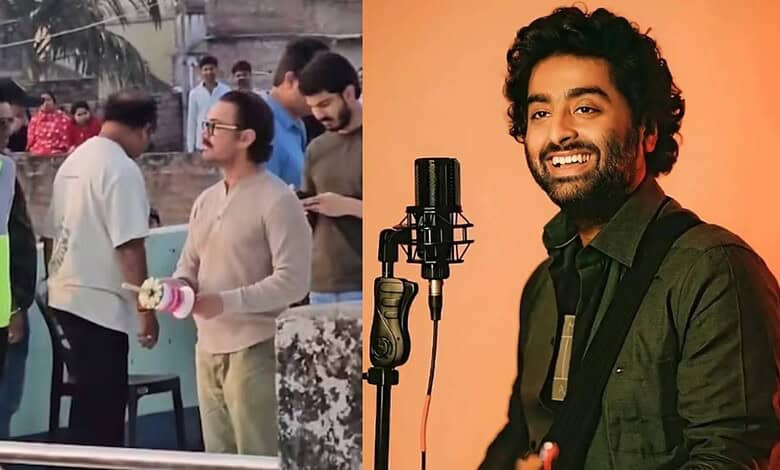 Aamir Khan at Arijit Singh's house