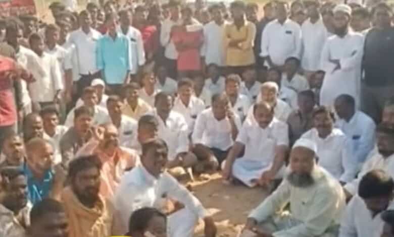People staged a protest after BRS candidate loses by two votes