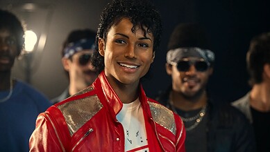 Michael Jackson biopic promotional image with Telugu edits gaining viral attention.
