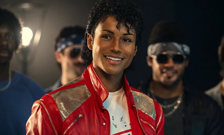 Michael Jackson biopic promotional image with Telugu edits gaining viral attention.