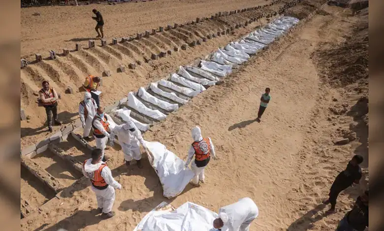 Archaeologists uncover ancient Egyptian mummies during excavation in Egypt.