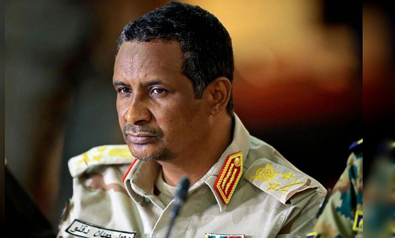 Sudan’s RSF leader Mohamed Hamdan Dagalo during a meeting