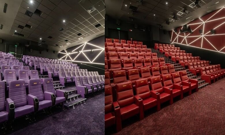 Movie screens at Odeon Mall