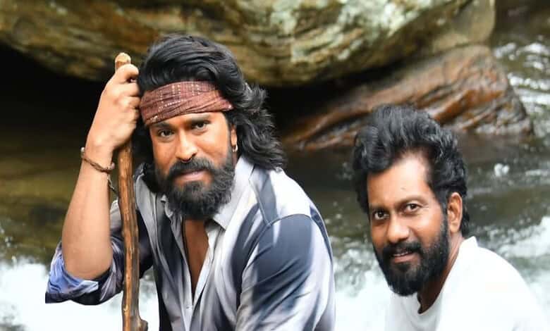 Ram Charan applauds Buchi Babu's dedication during birthday celebration.