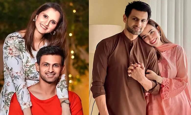 Sania Mirza, Shoaib Malik and Sana Javed