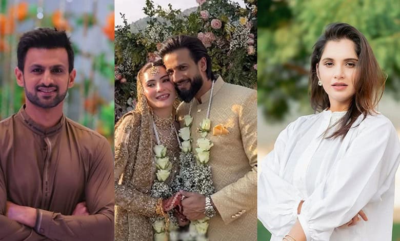 Shoaib Malik, Nyla Raja, Imad Wasim and Sania Mirza
