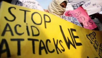 Acid attack