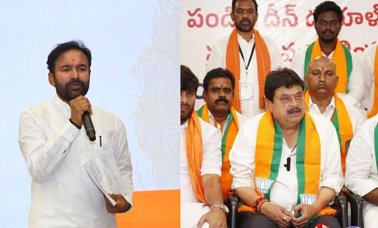 Union Coal Minister G Kishan Reddy (left) Telangana BJP president N Ramchander Rao (right)