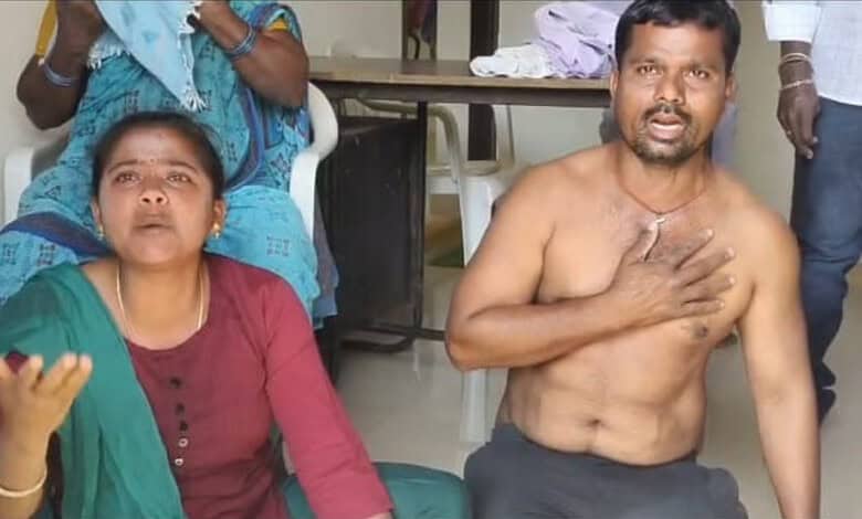 Jagtial couple attempts suicide at gram panchayat office alleging illegal registration of their house in their uncle's name.