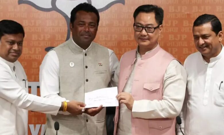 Ahead of West Bengal polls, tennis icon Leander Paes joins BJP