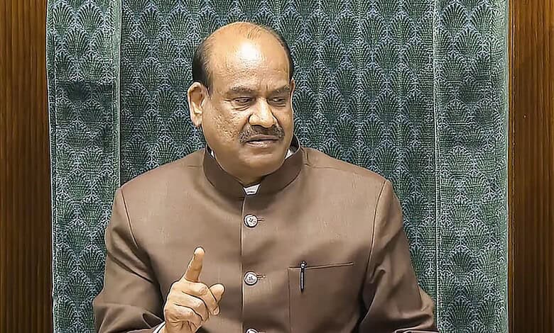 Indian politician supporting no-confidence motion against Lok Sabha Speaker Om Birla.