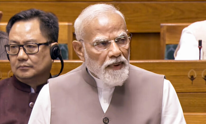 PM Modi in Lok Sabha