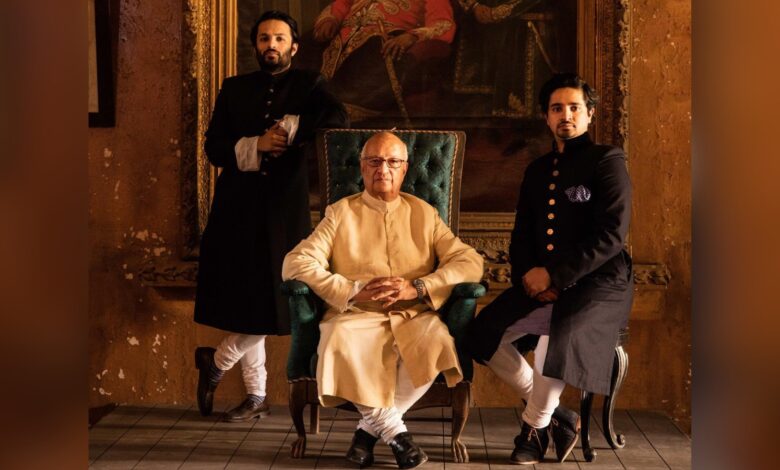 Prof Ali Khan Mahmudabad, his father Raja Mohd Amir Mohd Khan (centre) and brother Rajkumar Amir Hasan Khan.