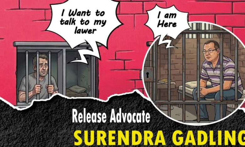 The Indian Association of People's Lawyers (IAPL) demands the immediate release of eminent Nagpur advocate Surendra Gadling from jail after 8 years.