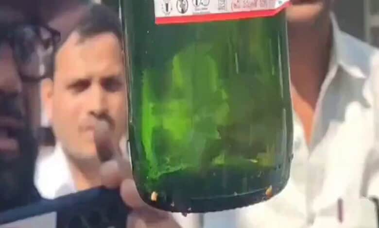 A fish found in a beer bottle in Hyderabad