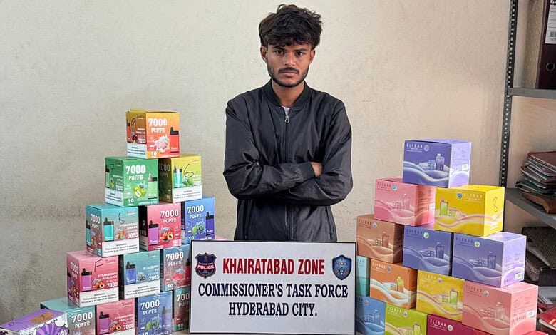 One held for selling e-cigarettes in Hyderabad; contraband worth Rs 8L seized