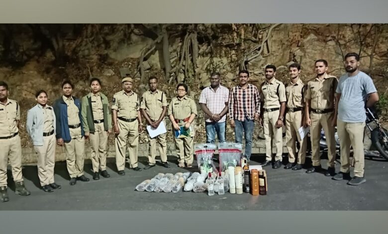 39 illegal liquor bottles seized near Pahadi Shareef