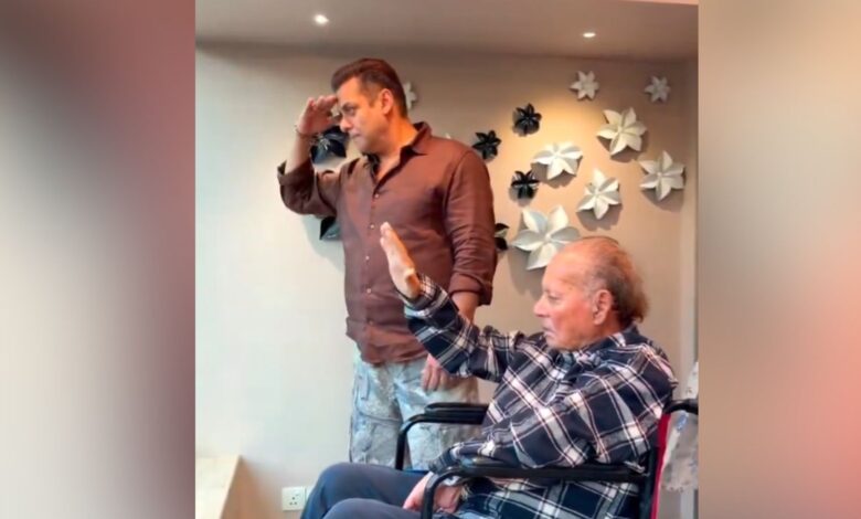 Salim Khan makes first public appearance with Salman after hospitalisation