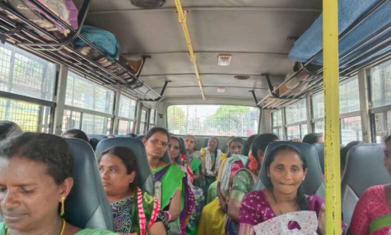 ASHA Workers detained during a protest in Hyderabad