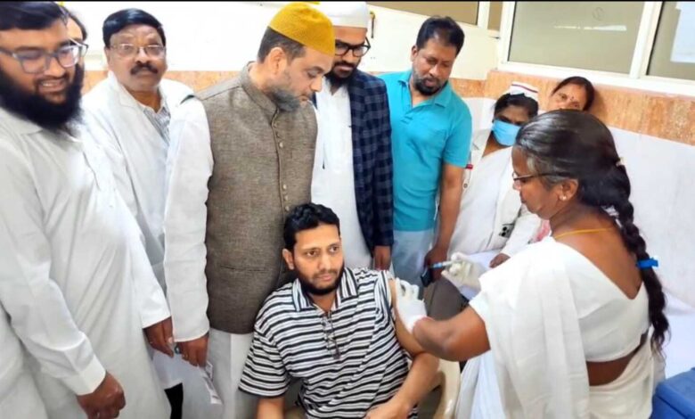 Vaccination camp for Haj 2026 pilgrims in Hyderabad