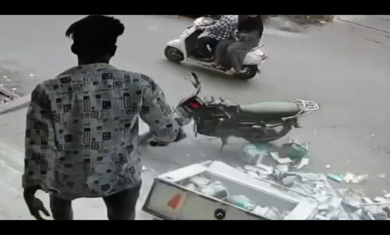 Tension in Hyderabad’s Chaderghat as man vandalises mobile shop
