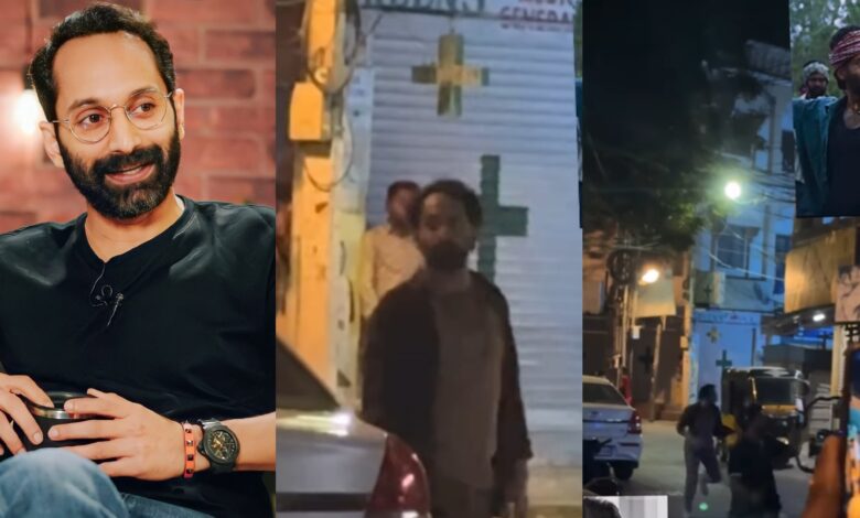 Fahadh Faasil spotted shooting in Hyderabad