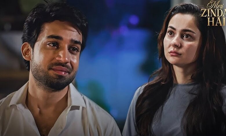 Hania and Bilal in Pakistani drama Meri Zindagi Hai Tu amid ban controversy.