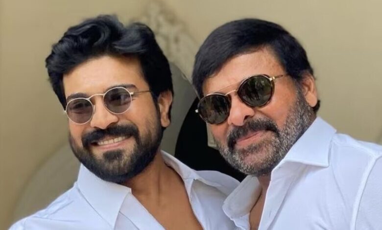 Ram Charan and Chiranjeevi