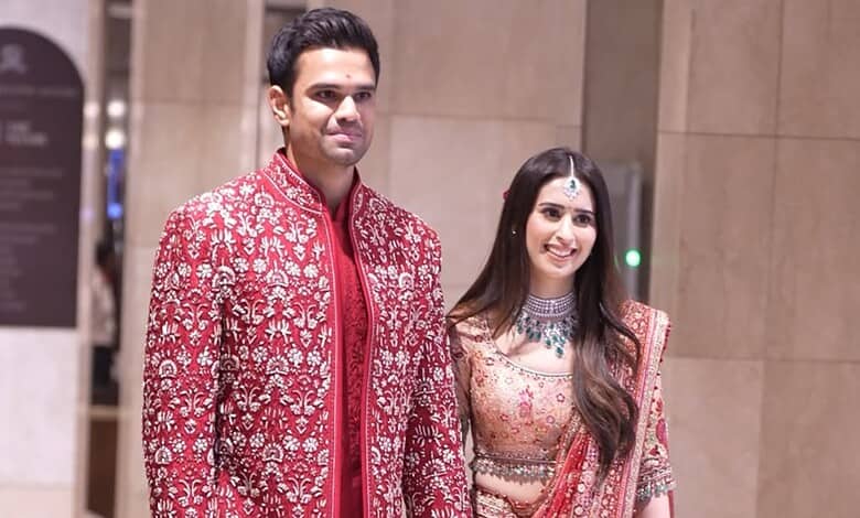Saaniya Chandhok dressed in traditional attire at a formal event, smiling confidently.