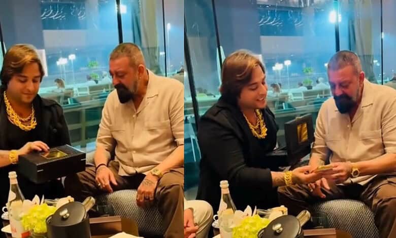 Sanjay Dutt with his fan in Dubai