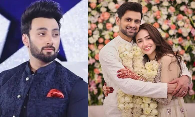 Umair Jaswal, Shoaib Malik and Sana Javed