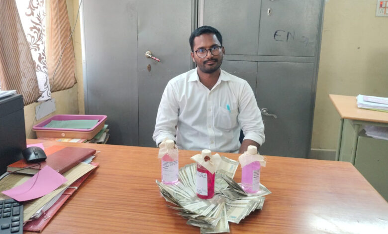 Assistant Engineer Nusum Sudhakar Reddy caught demanding and accepting bribe of Rs 50k